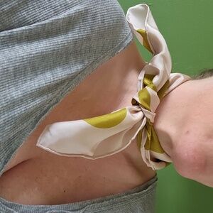 NWT - Love & Lore Silk Scarf with Floral Design